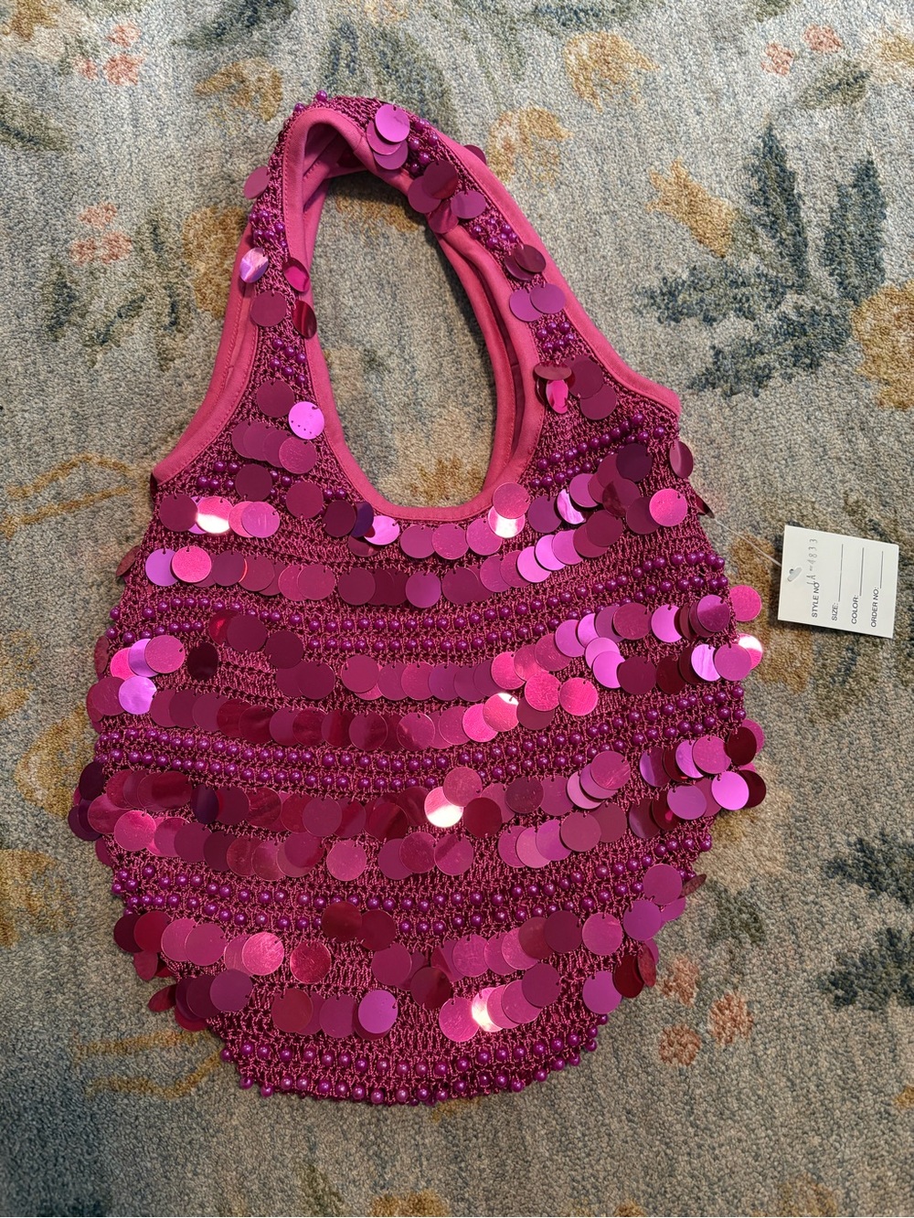 y2k sequin purse